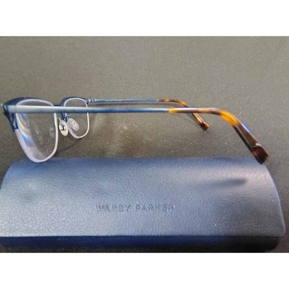 Warby Parker Wallis W 2550 Eyeglasses‎ - Matte Blue & Tortoise - 53-20-145